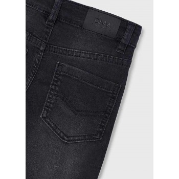 Mayoral Παντελονι τζιν βασικο slim fit 14-00504-040 μαυρο