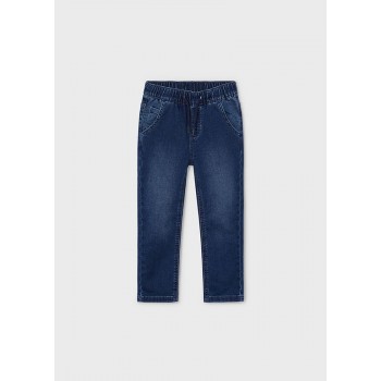 Mayoral Παντελονι soft denim τζογκερ 14-04531-010 τζιν σκουρο