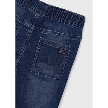 Mayoral Παντελονι soft denim τζογκερ 14-04531-010 τζιν σκουρο