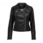 Only ONLGEMMA FAUX LEATHER BIKER OTW NOOS 15153079 black