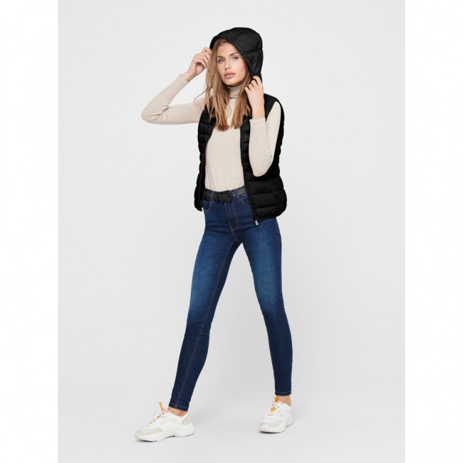 Only ONLNEWTAHOE HOOD WAISTCOAT OTW NOOS 15205760 black