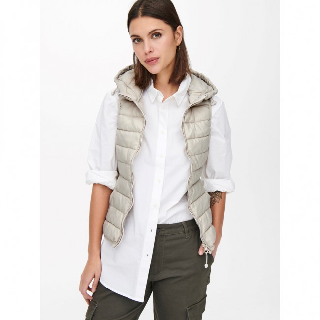 Only ONLNEWTAHOE HOOD WAISTCOAT OTW NOOS 15205760 pumice stone