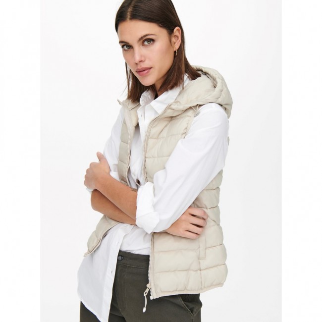 Only ONLNEWTAHOE HOOD WAISTCOAT OTW NOOS 15205760 pumice stone