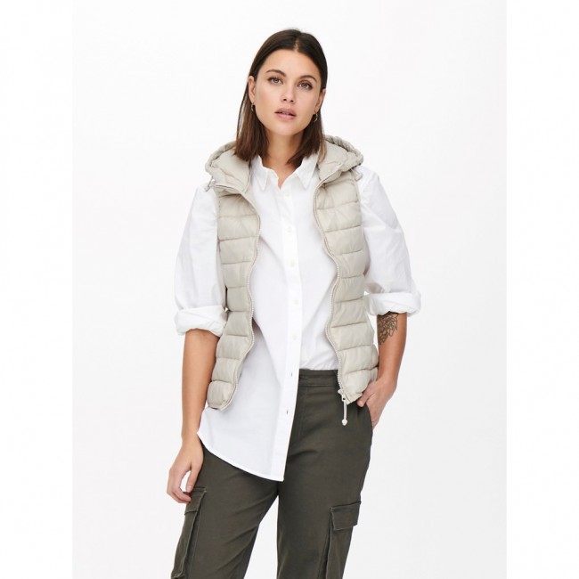 Only ONLNEWTAHOE HOOD WAISTCOAT OTW NOOS 15205760 pumice stone