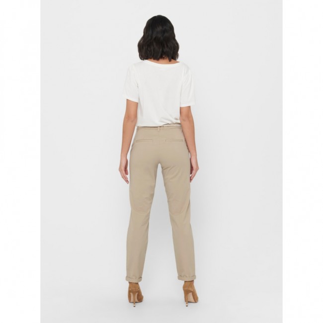 Only ONLBIANA MW COTTON BELT CHINO PNT NOOS 15218519 humus Only ONLBIANA MW COTTON BELT CHINO PNT NOOS 15218519 humus