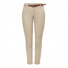 Only ONLBIANA MW COTTON BELT CHINO PNT NOOS 15218519 humus Only ONLBIANA MW COTTON BELT CHINO PNT NOOS 15218519 humus