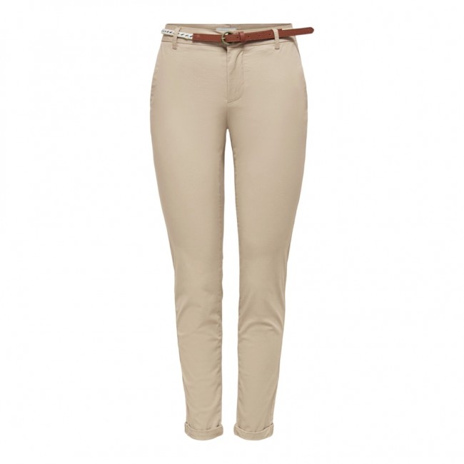 Only ONLBIANA MW COTTON BELT CHINO PNT NOOS 15218519 humus Only ONLBIANA MW COTTON BELT CHINO PNT NOOS 15218519 humus