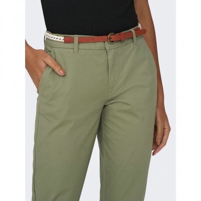 Only ONLBIANA MW COTTON BELT CHINO PNT NOOS 15218519 aloe Only ONLBIANA MW COTTON BELT CHINO PNT NOOS 15218519 aloe