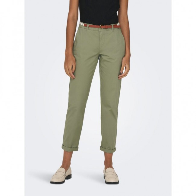 Only ONLBIANA MW COTTON BELT CHINO PNT NOOS 15218519 aloe Only ONLBIANA MW COTTON BELT CHINO PNT NOOS 15218519 aloe