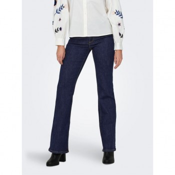 Only ONLWAUW HW FLARED RINSE DNM GUA030 NOOS 15230472 dark blue denim