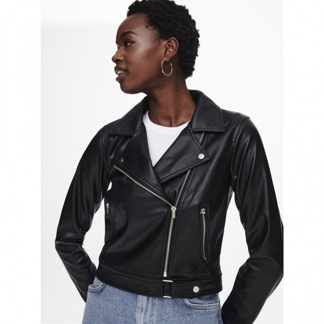 Only ONLBEST FAUX LEATHER BIKER OTW 15238135 black