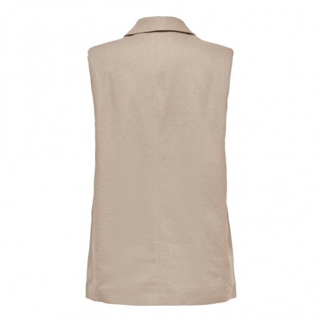 Only ONLCARO S/L LOOSE LINEN BL VEST CC TLR 15278794 oxford tan