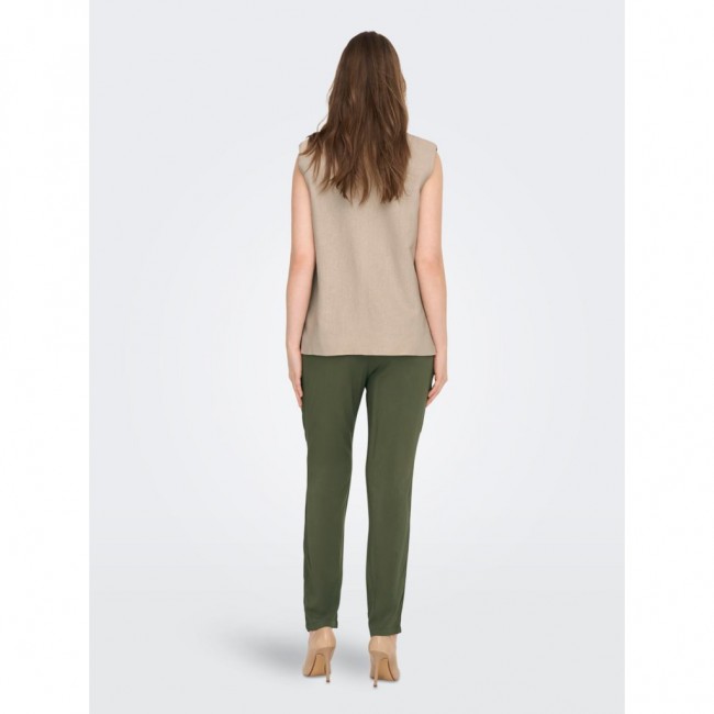 Only ONLCARO S/L LOOSE LINEN BL VEST CC TLR 15278794 oxford tan