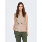 Only ONLCARO S/L LOOSE LINEN BL VEST CC TLR 15278794 oxford tan