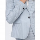 Only ONLATLAS L/S FIT STRIPE BLAZER CC TLR 15311314 cloud dancer w bissfull blue stripes