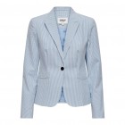 Only ONLATLAS L/S FIT STRIPE BLAZER CC TLR 15311314 cloud dancer w bissfull blue stripes