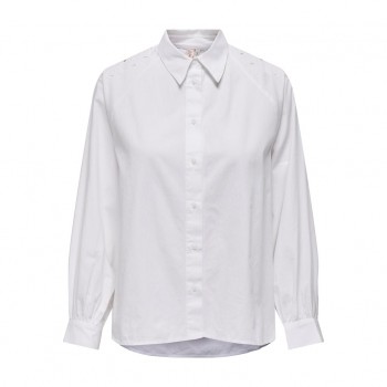 Only ONLDIVISION GAGA HIGHLOW SHIRT WVN 15314345 bright white