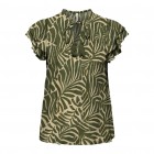Only ONLCHIARA CAP SLEEVE TOP PTM 15318805 kalamata mexicana palm