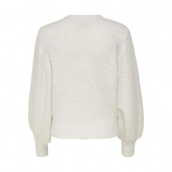 Only ONLELSA L/S PULLOVER KNT NOOS 15210667 pumice stone w white melange