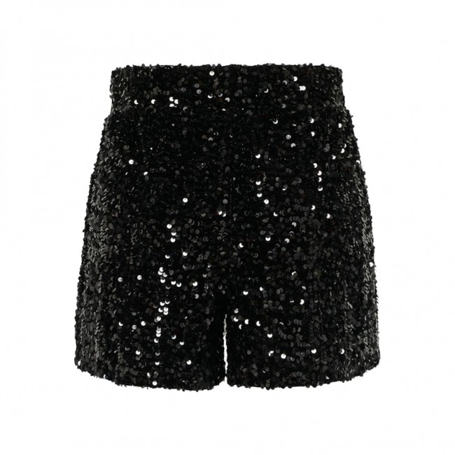 Only ONLCONFIDENCE SEQUINS SHORTS JRS 15310180 black black sequine