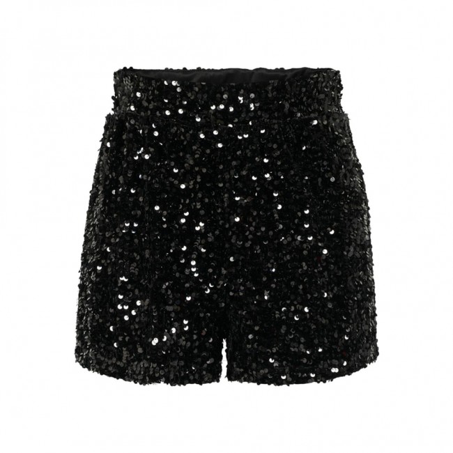 Only ONLCONFIDENCE SEQUINS SHORTS JRS 15310180 black black sequine