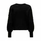 Only ONLKINNE LS PEARL DETAIL O-NECK KNT 15314672 black dtm pearls