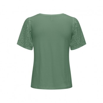 only ONLROSE S/S V-NECK MIX TOP JRS 15322932 hedge green