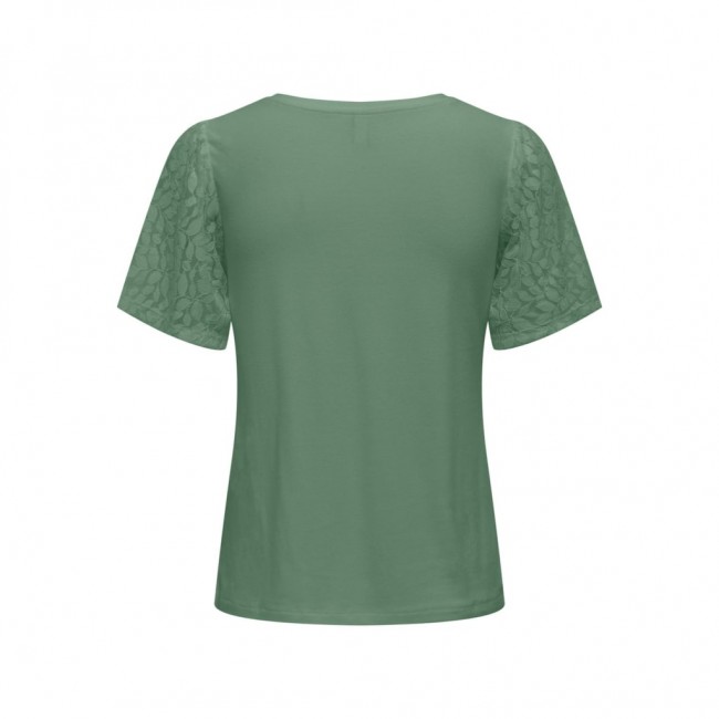 only ONLROSE S/S V-NECK MIX TOP JRS 15322932 hedge green