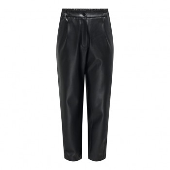 Only ONLMYNTE FAUX LEATHER PANTS OTW 15326577 black