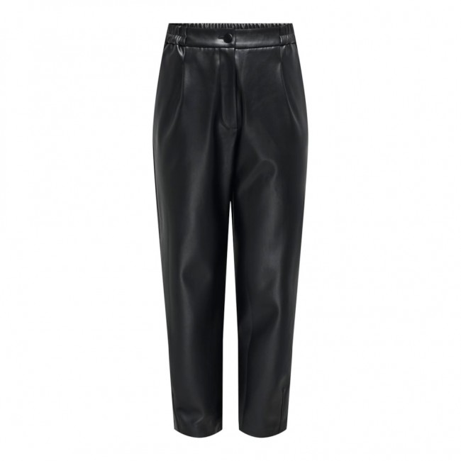 Only ONLMYNTE FAUX LEATHER PANTS OTW 15326577 black