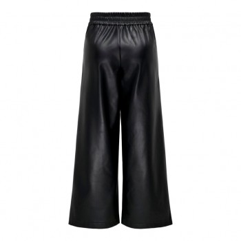 Only ONLBINA FAUX LEATHER WIDE PANT BF OTW 15326830 black