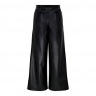 Only ONLBINA FAUX LEATHER WIDE PANT BF OTW 15326830 black