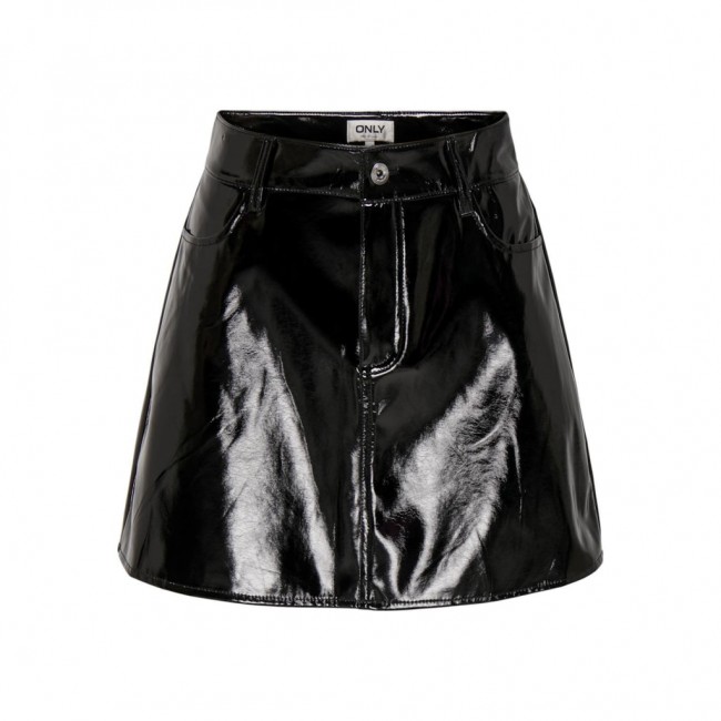 only ONLSAVITA HW VINYL SKIRT PNT 15328036 black