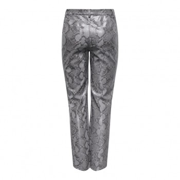 Only ONLAZULA HW STR SNAKE PANT PNT 15328138 grey black snake