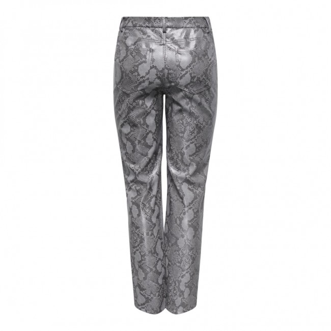 Only ONLAZULA HW STR SNAKE PANT PNT 15328138 grey black snake