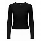 only ONLPARIS L/S O-NECK MESH TOP JRS 15329379 black