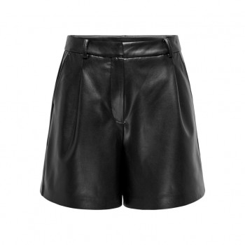 Only ONLPENNY FAUX LEATHER SHORTS OTW 15329936 black