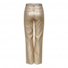 Only ONLJUICY-VIV HW W METAL COATED PANT PNT 15331673 gold colour