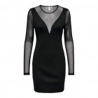 Only ONLBECKI LS MIX BODYCONDRESS WVN 15331783 black