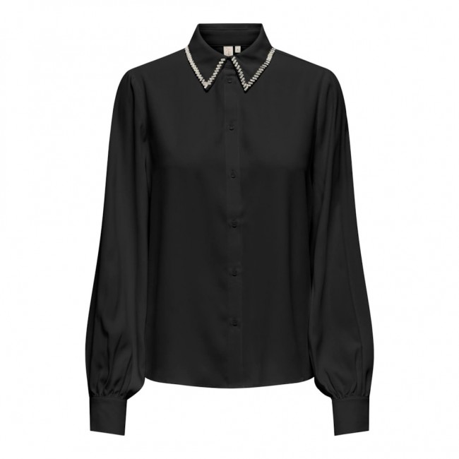 Only ONLVINEA LIFE LS JEWELLERY SHIRT WVN 15331800 black