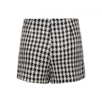 Only ONLELINOR HW HT WRAP SKORT TLR 15331827 black white houndstooth