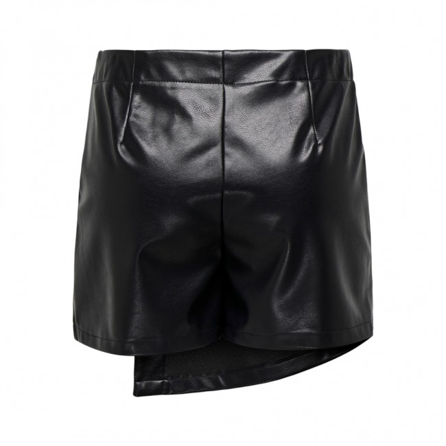 Only ONLCOLLIE HW FAUX LEATHER SKORT PNT 15331872 black