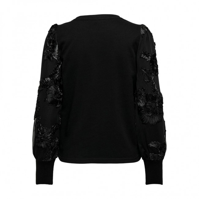 only ONLROSANNA L/S O-NECK MIX CS SWT 15333875 black roses