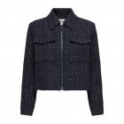 Only ONLSHONA L/S BOUCLE SHIRT TLR 15334275 navy blazer