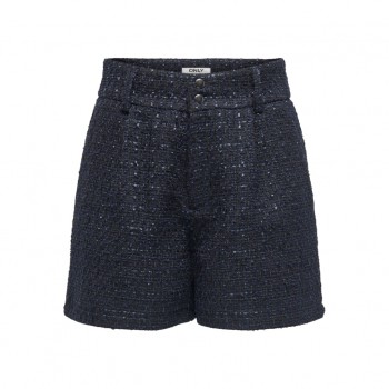 Only ONLAMILIA-SHONA HW BOUCLE SHORTS TLR 15334278 navy blazer