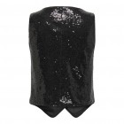 Only ONLSTEO LIFE S/L SEQUIN VEST TLR 15337735 black sequins