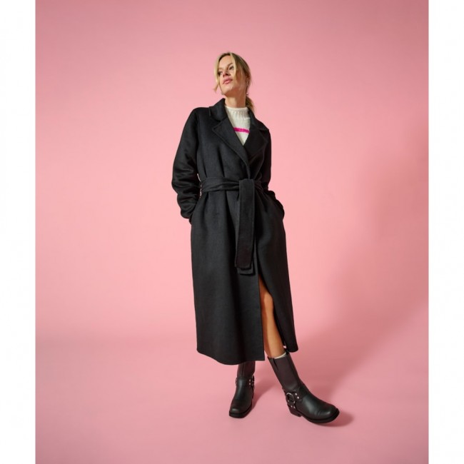 Only ONLBELINA BELTED HANDMADE WOOL COAT OTW 15338295 black