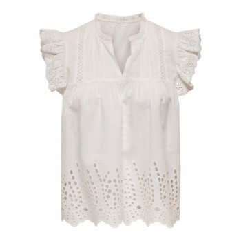 Only PGMAI S/L EMB TOP WVN 15341759 cloud dancer