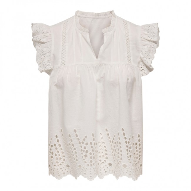 Only PGMAI S/L EMB TOP WVN 15341759 cloud dancer