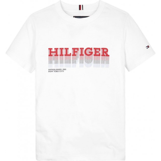 Tommy hilfiger FADE HILFIGER TEE S/S KB0KB08812 YBR.001 Tommy hilfiger FADE HILFIGER TEE S/S KB0KB08812 YBR.001